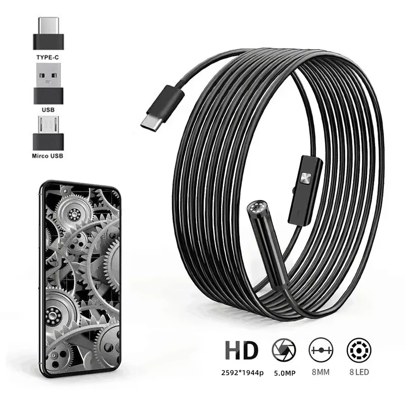 Macro Photography Led Lighting - 5.5mm USB/ Type C Endoscope For