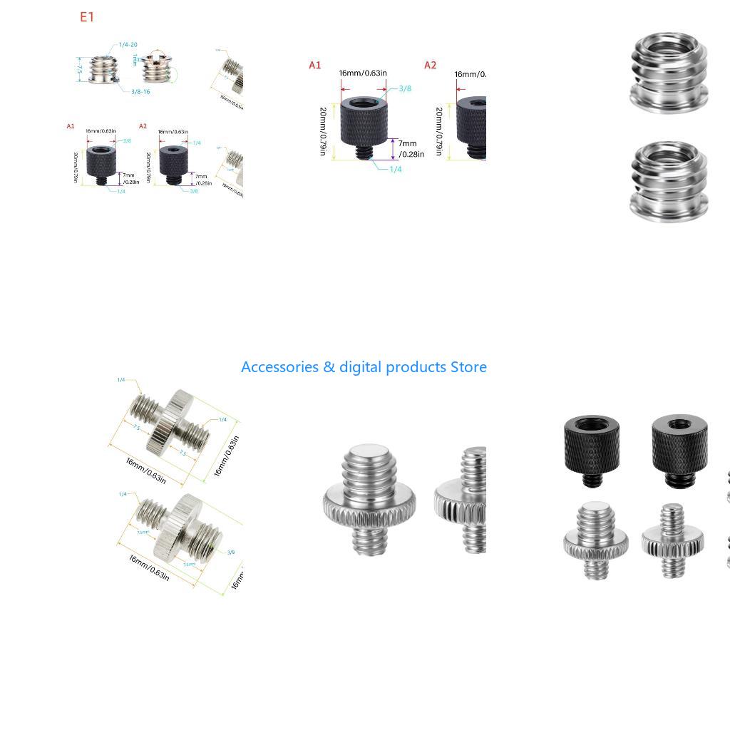 Photography Lighting Rig - 77JD Multiple Device Tripods Thread Adapters