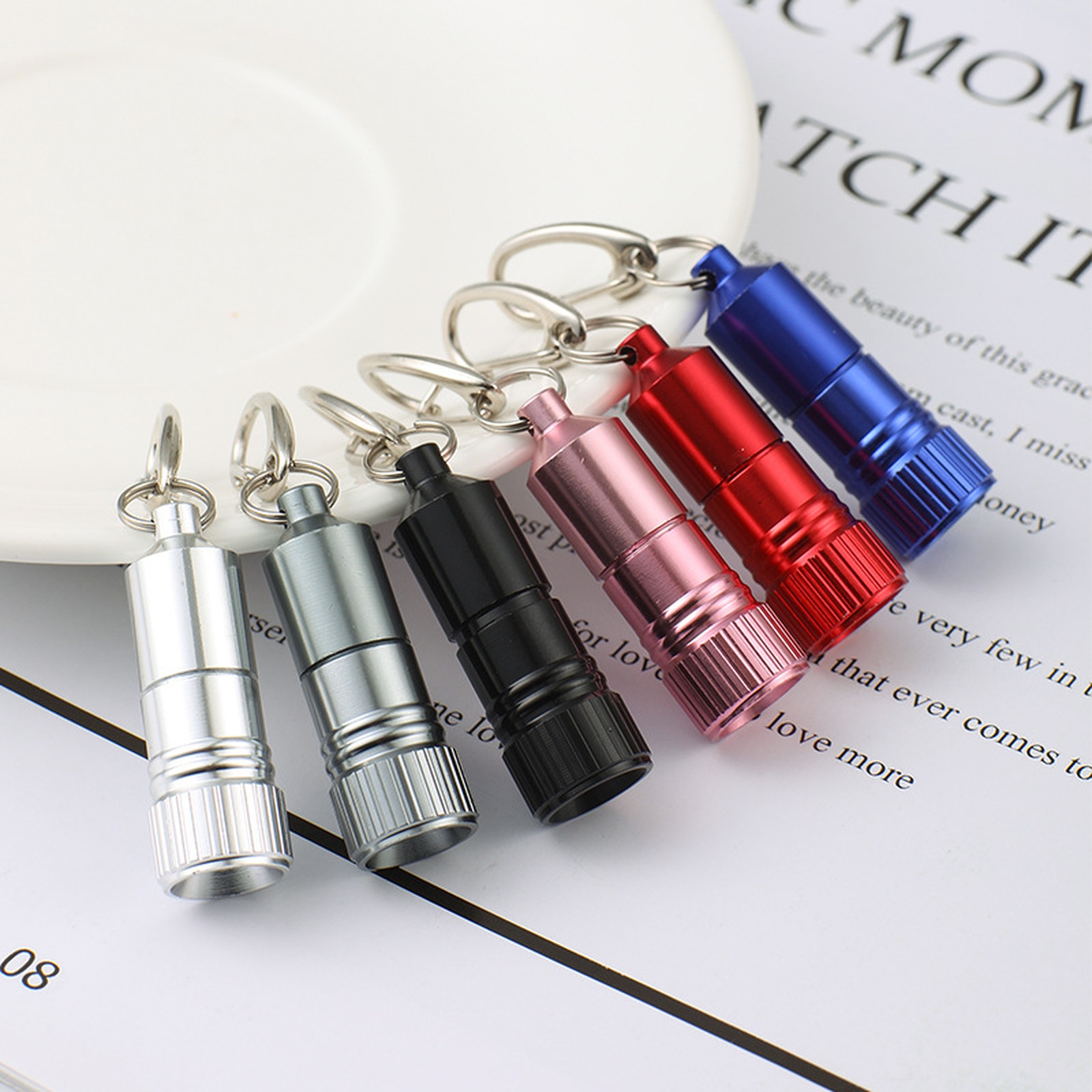 Led Ring Light 18 - ﻿ Mini Flashlight Keychain Ring Waterproof