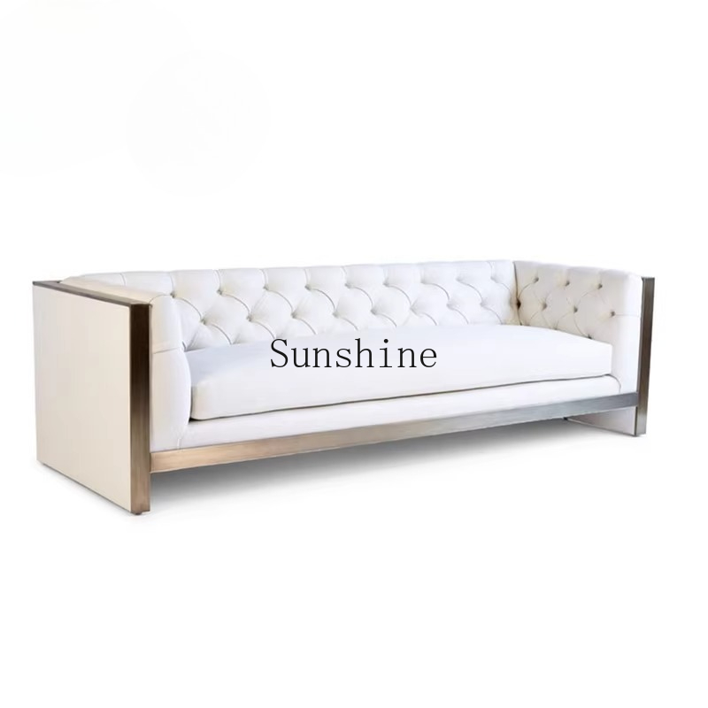 Photography Lighting Material - Nordic light luxury white velvet stainless
