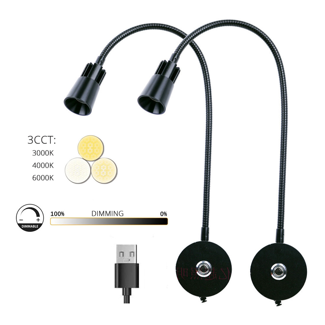 Photography Lighting Book - 2pcs 5V USB Bedside Wall Reading