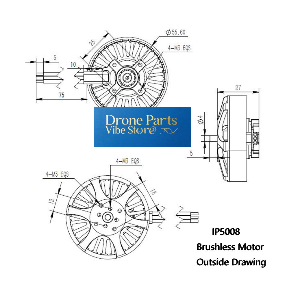 Photography Lighting And Composition - DParts1IP5008 KV370 Brushless Motor For Multi