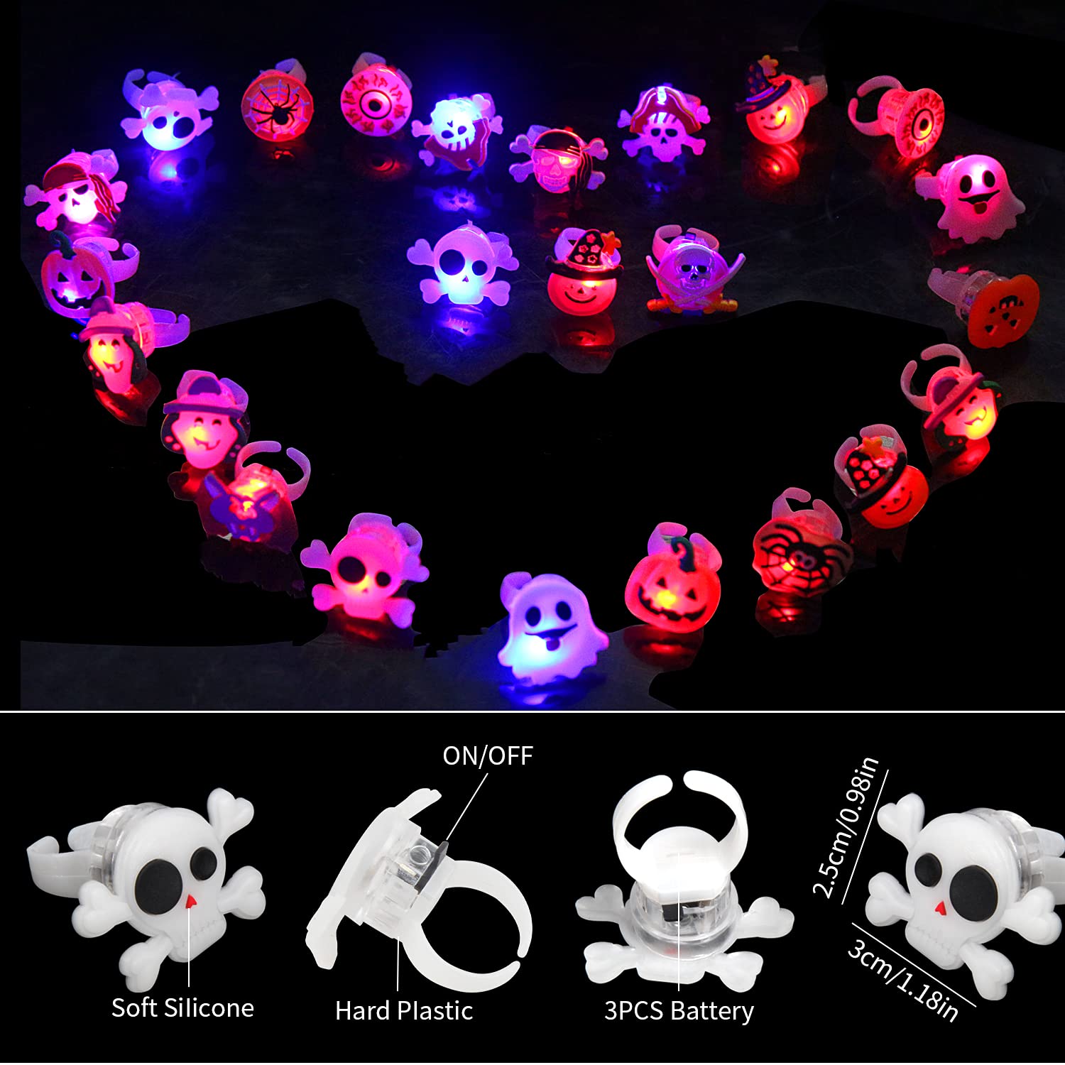 Halloween Light Up Rings for K - Led Ring Light 18 评论和价格