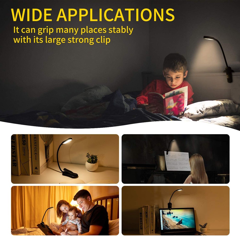 LED Book Light USB Rechargeabl - Photography Lighting Book 评论和价格
