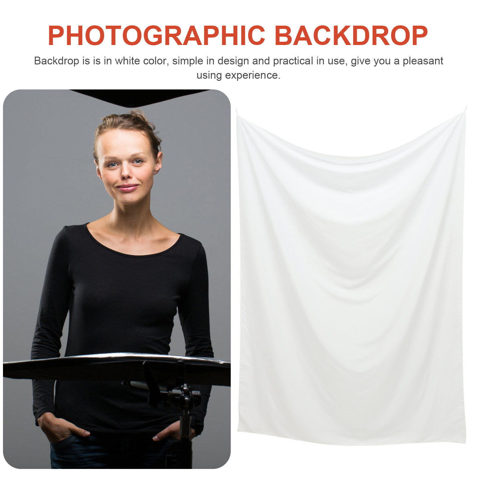 White Photo Backdrop Premium P - Photography Lighting Material 评论和价格