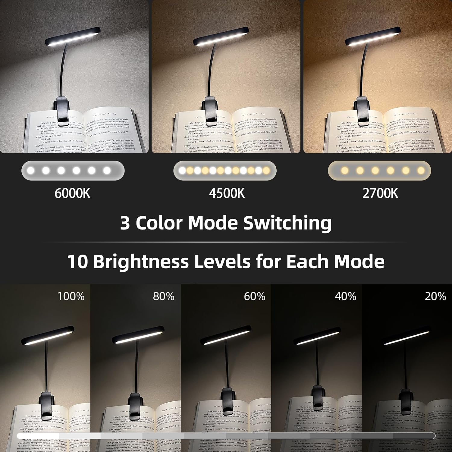 LED Book Light Reading Light E - Photography Lighting Book 评论和价格