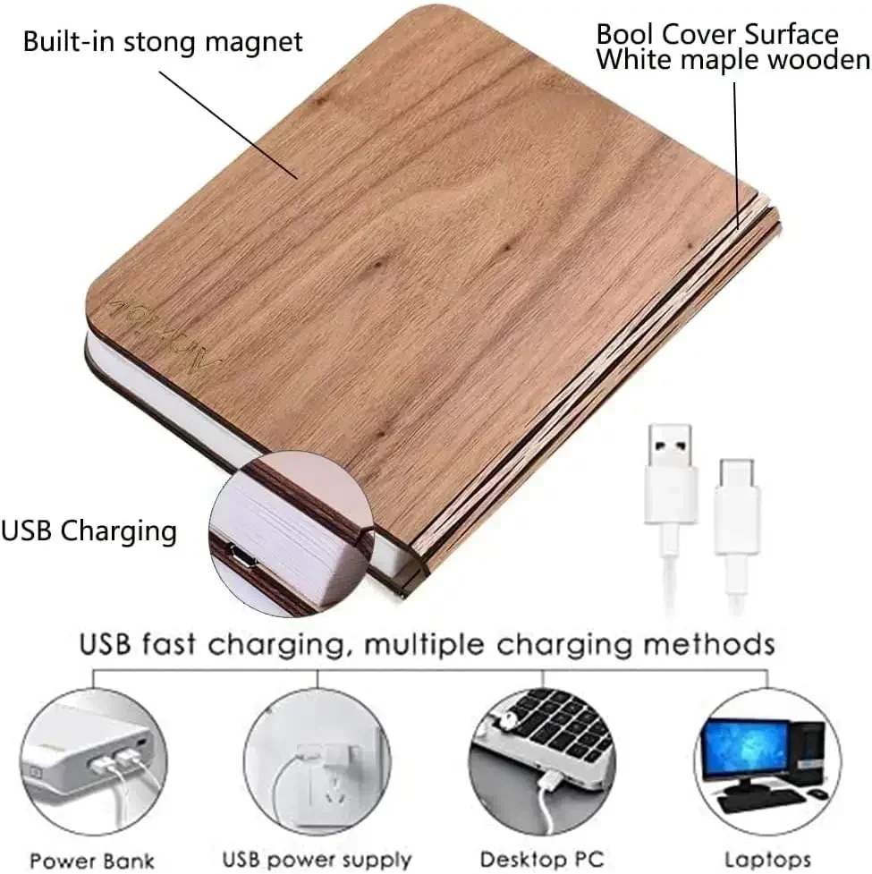 3D Book Light Folding Wooden C - Photography Lighting Book 评论和价格