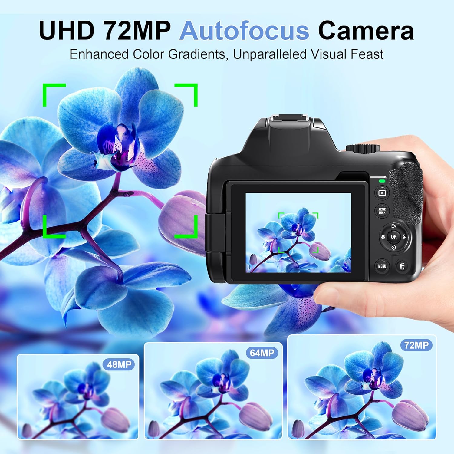 4K HD Digital Camera for Photo - Photography Natural Lighting 评论和价格