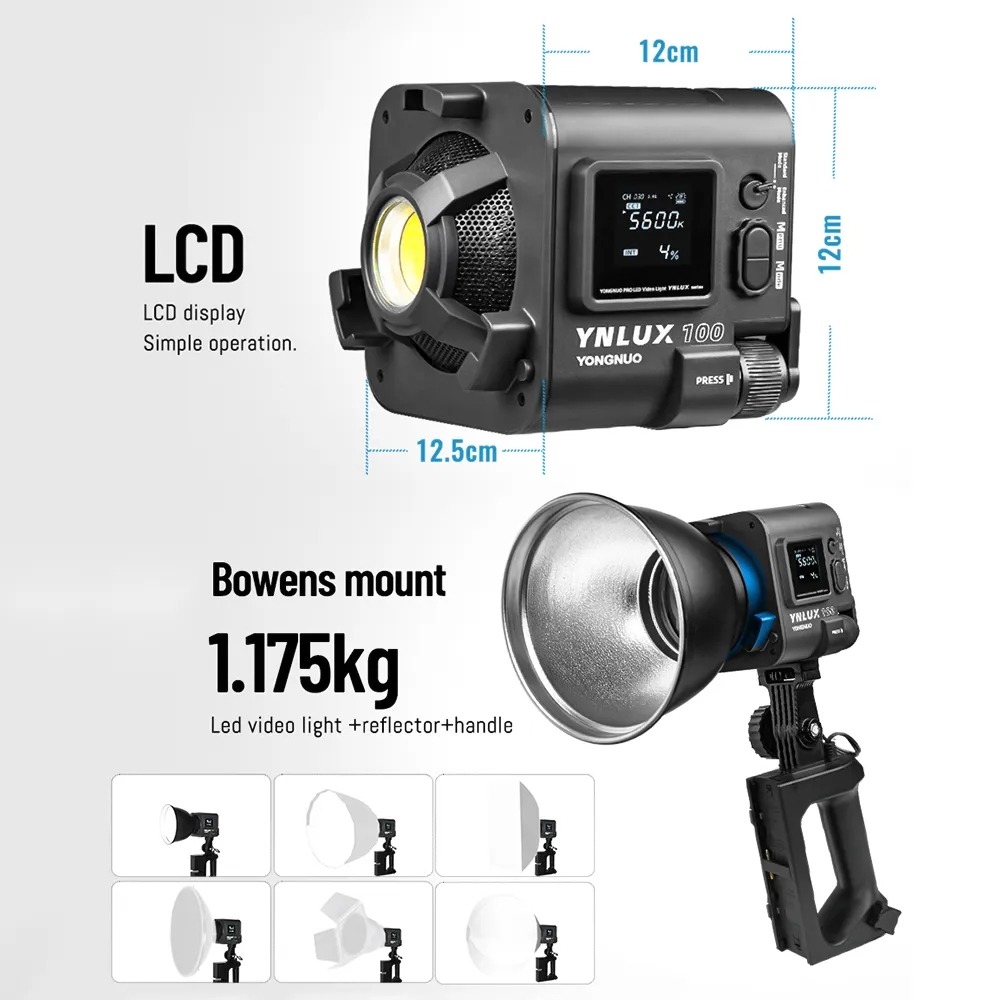 YONGNUO YNLUX100 100W 3200K-56 - Photography Lighting For Studio 评论和价格