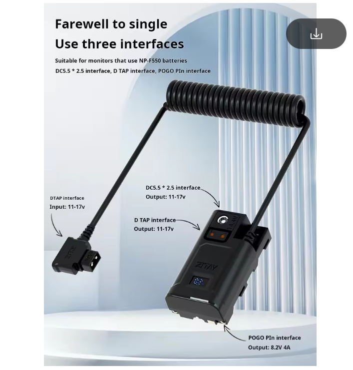 ZITAY D-TAP to NP-F550 Camera  - Photography Lighting For Dummies 评论和价格