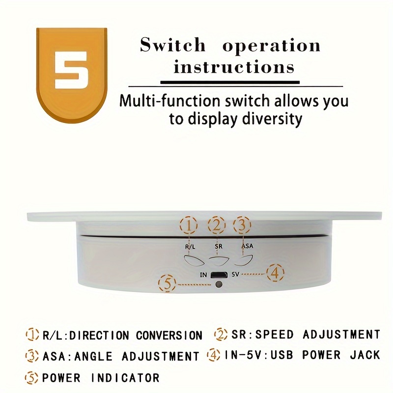 20 cm/7.87 inch Electric Rotat - Photography Lighting Material 评论和价格