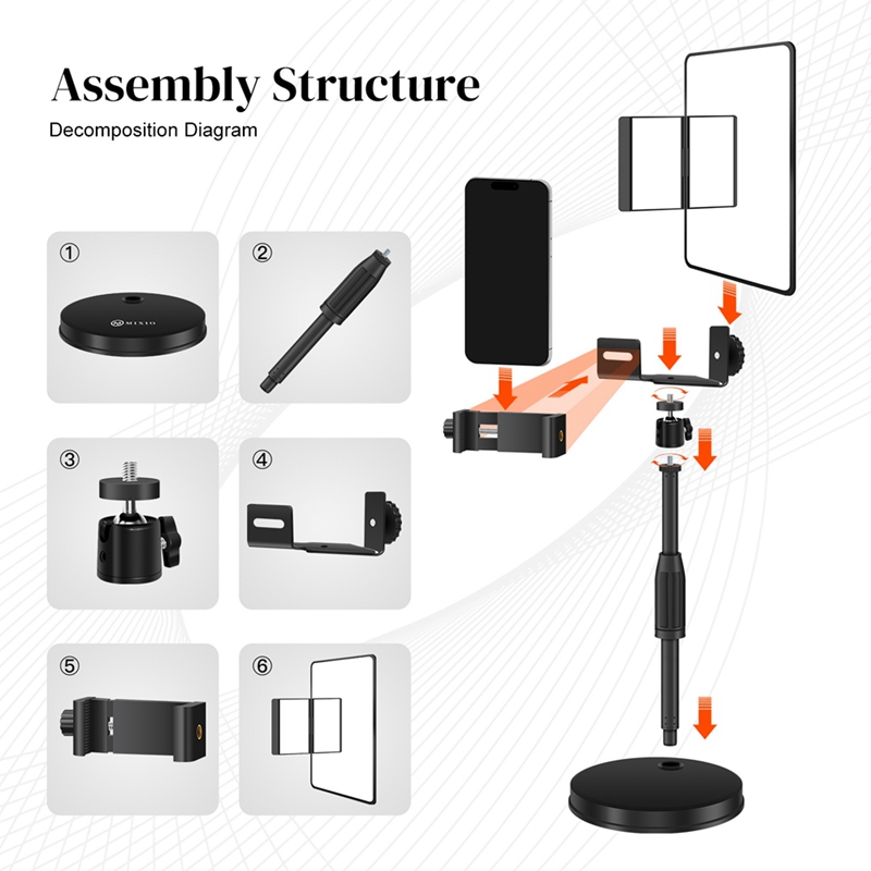 Adjustable Height Mobile Phone - Stand Lighting Photography 评论和价格