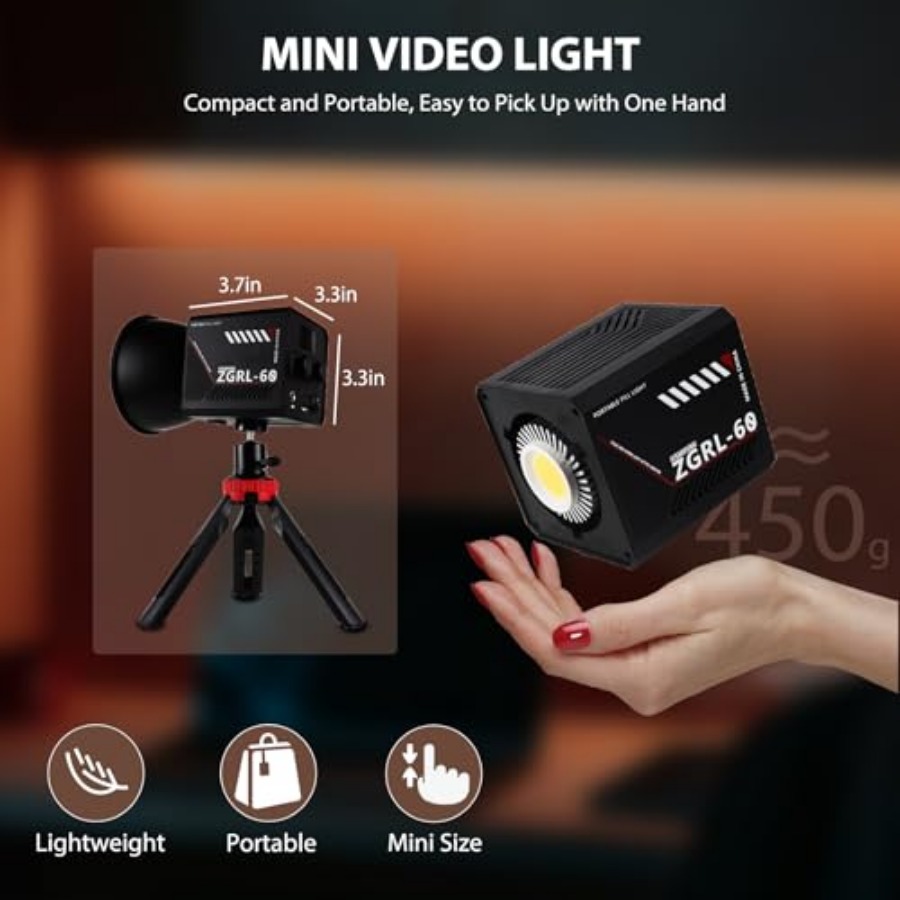 60W COB LED Video Light Handhe - Photography Lighting For Studio 评论和价格