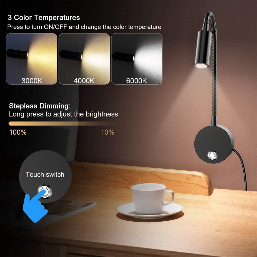 2pcs 5V USB Bedside Wall Readi - Photography Lighting Book 评论和价格
