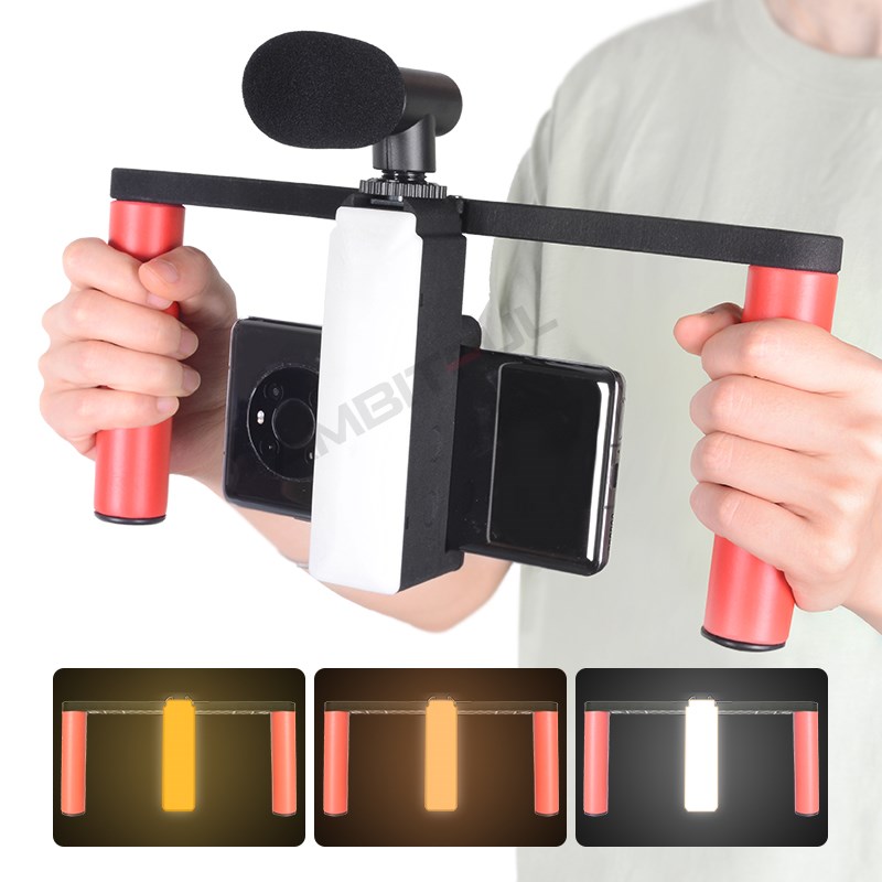 Smartphone Video Rig Hand Grip - Photography Lighting Rig 评论和价格