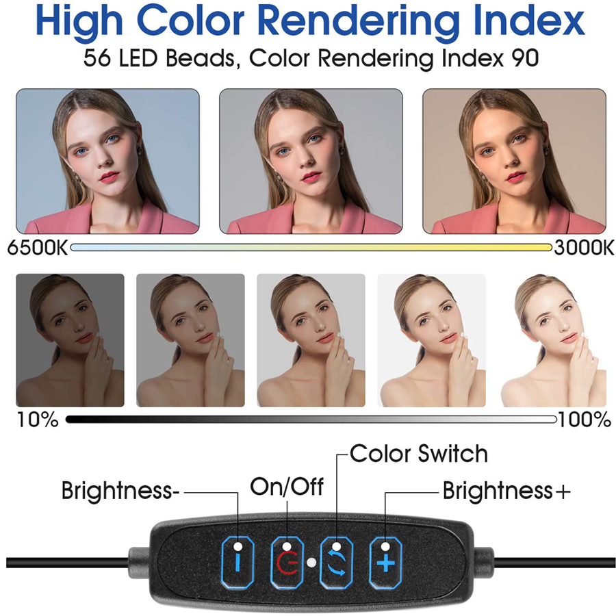 16cm LED Video Light with Stan - Stand Lighting Photography 评论和价格