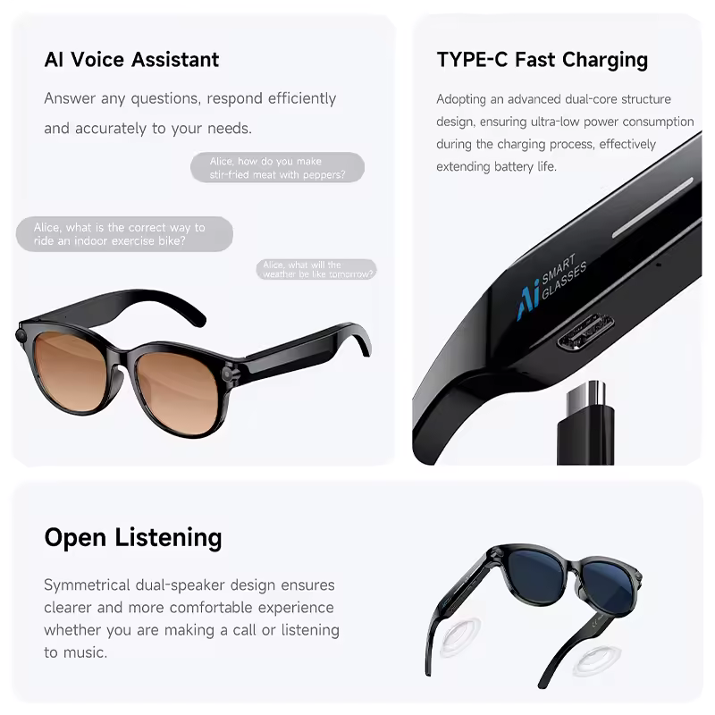 M89-S AI Smart Glasses Equippe - Photography Lighting Products 评论和价格