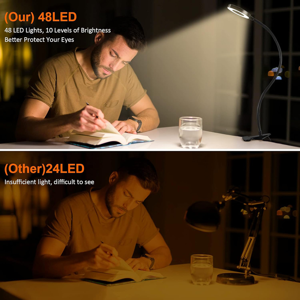 360° Flexible 48 LEDs Desk Lam - Photography Lighting Book 评论和价格