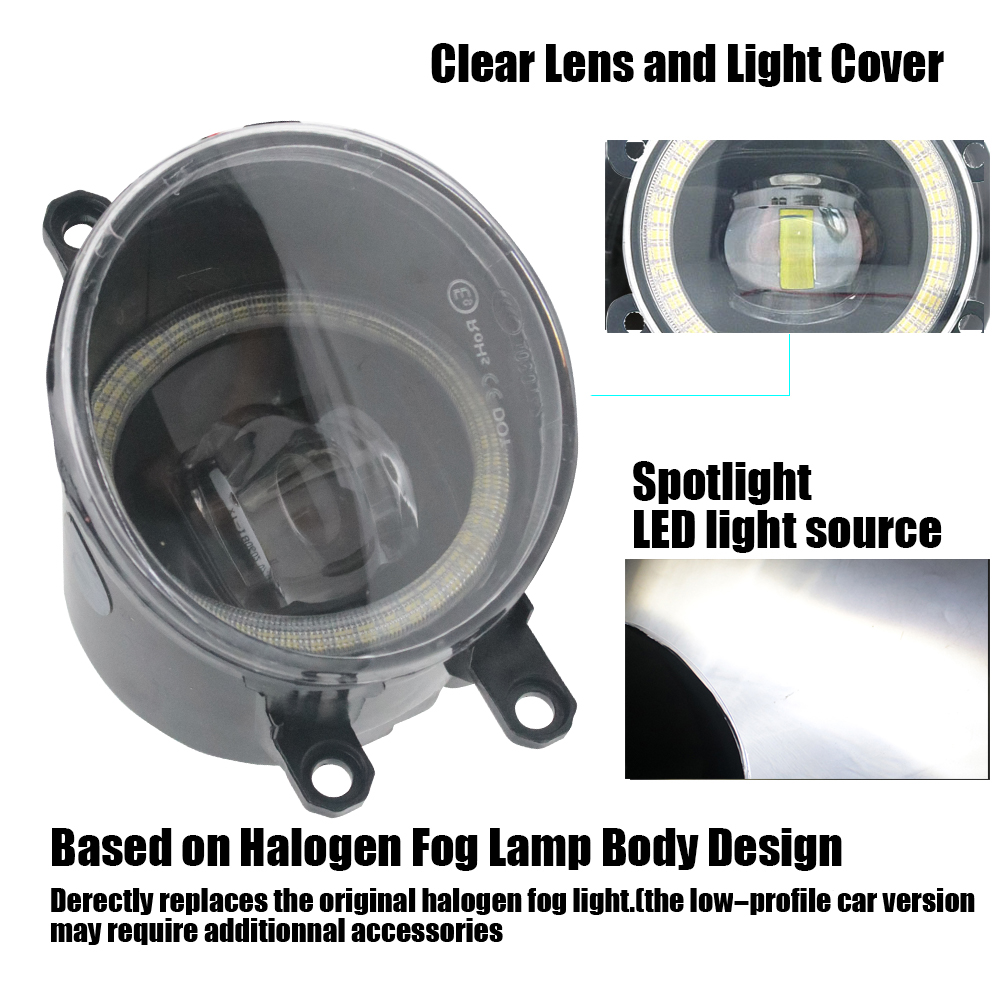 LED Fog Lamp PTF Lens for Peug - Led Ring Light 18 评论和价格