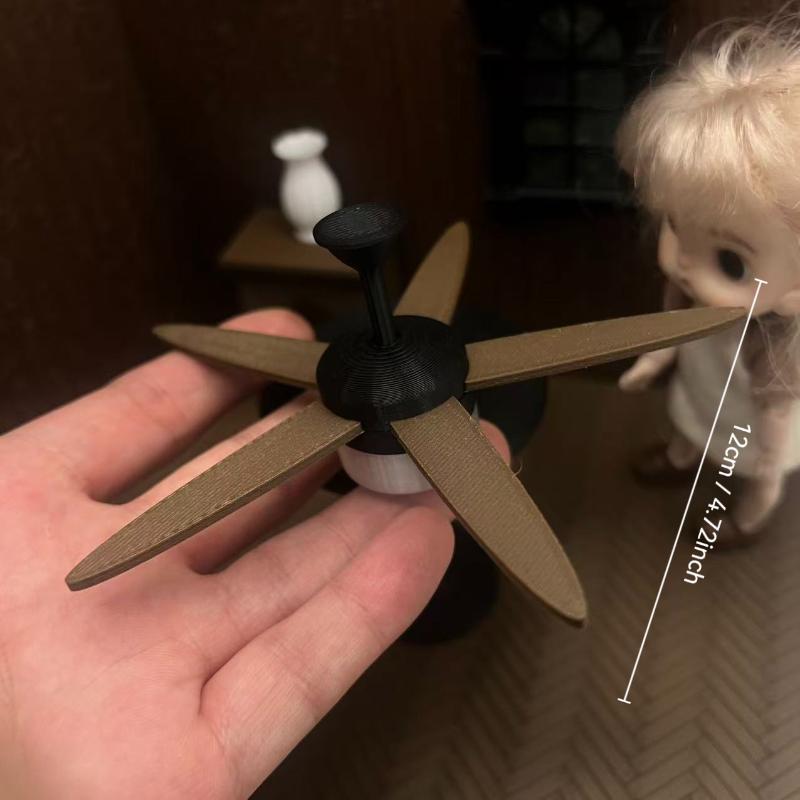 Miniature Ceiling Fan with LED - Photography Natural Lighting 评论和价格