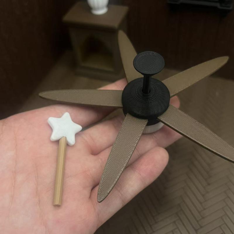 Miniature Ceiling Fan with LED - Photography Natural Lighting 评论和价格